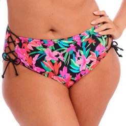 Bas De Maillot De Bain Culotte Haute Lacets