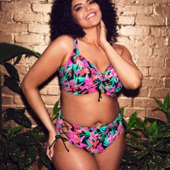Bas De Maillot De Bain Culotte Haute Lacets