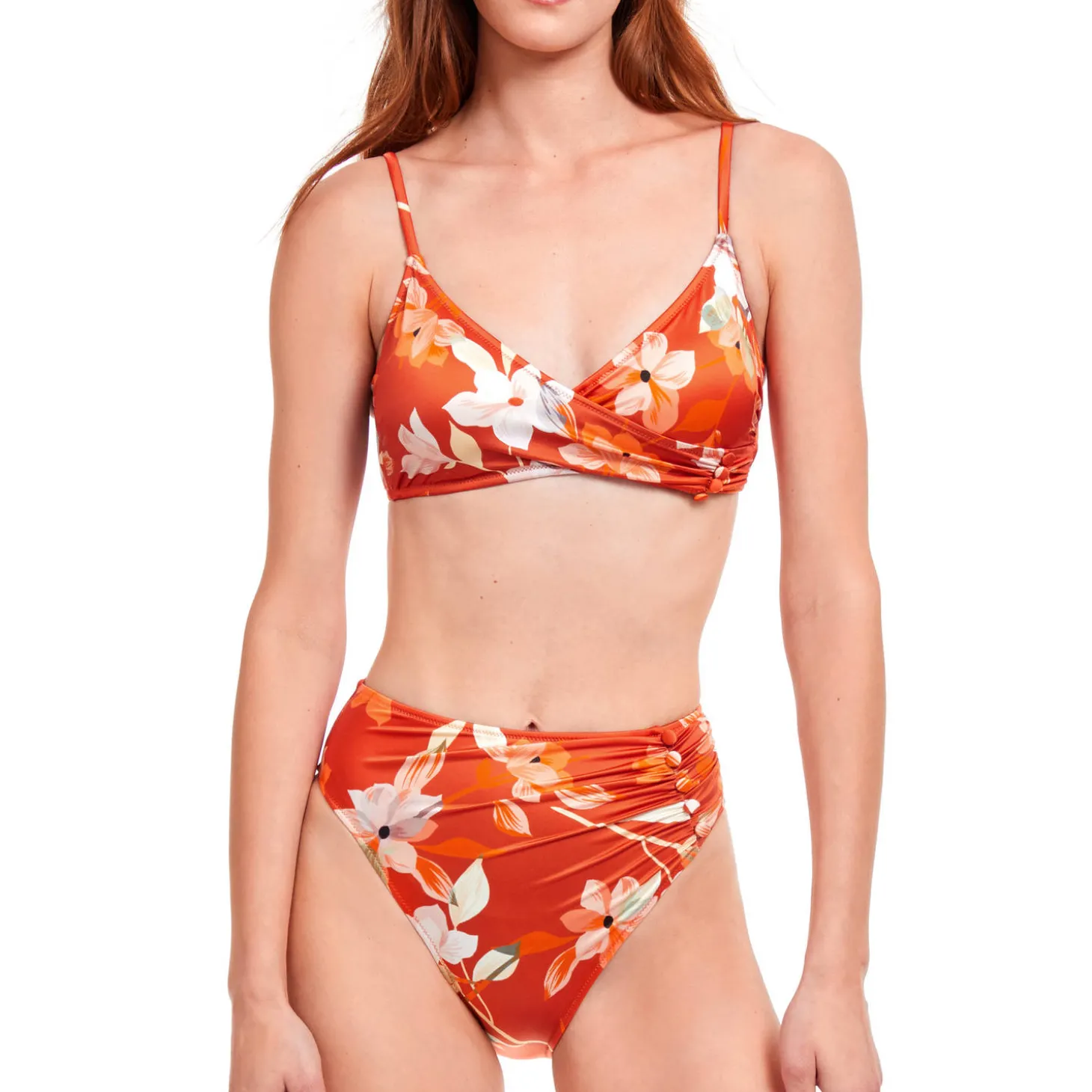 Bas De Maillot De Bain Culotte Haute Echancree