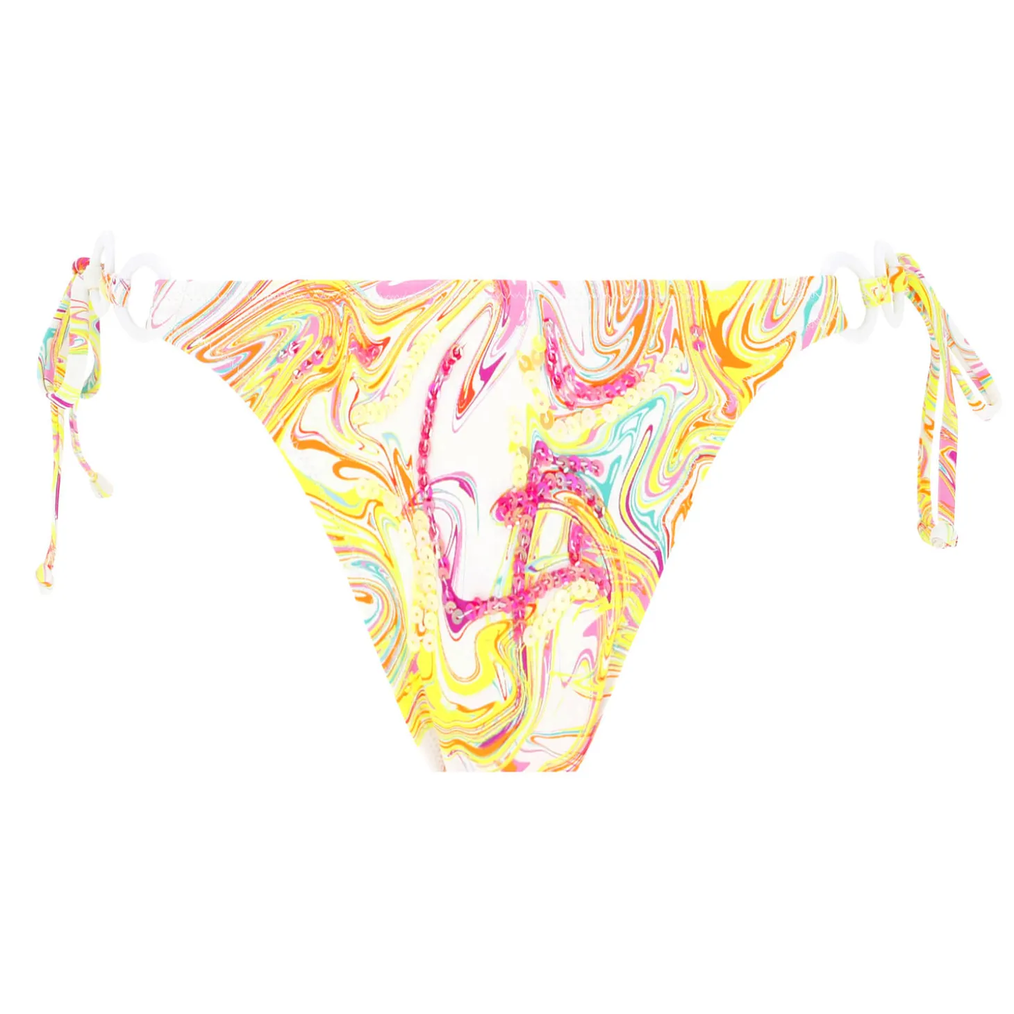 Bas De Maillot De Bain Slip Ficelles Cassis