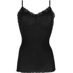 Caraco Decollete Dentelle En Laine Merinos Et Soie