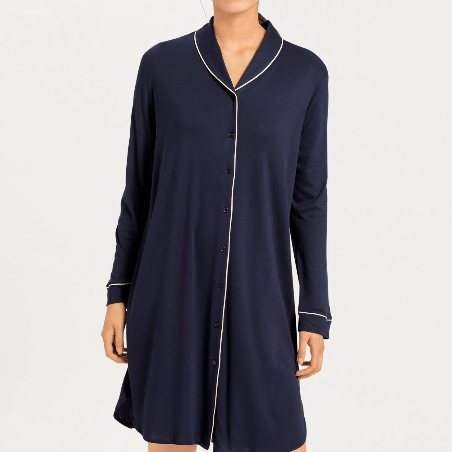 Chemise De Nuit Col Chemise