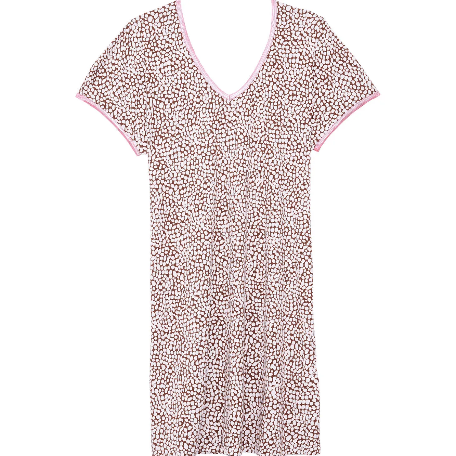 Chemise De Nuit Courte En Coton