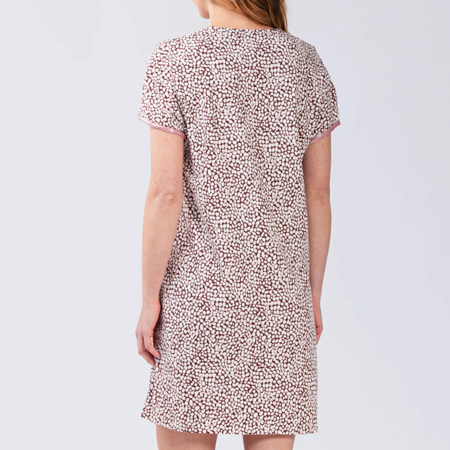 Chemise De Nuit Courte En Coton