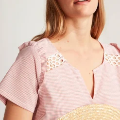 Chemise De Nuit Courte En Coton