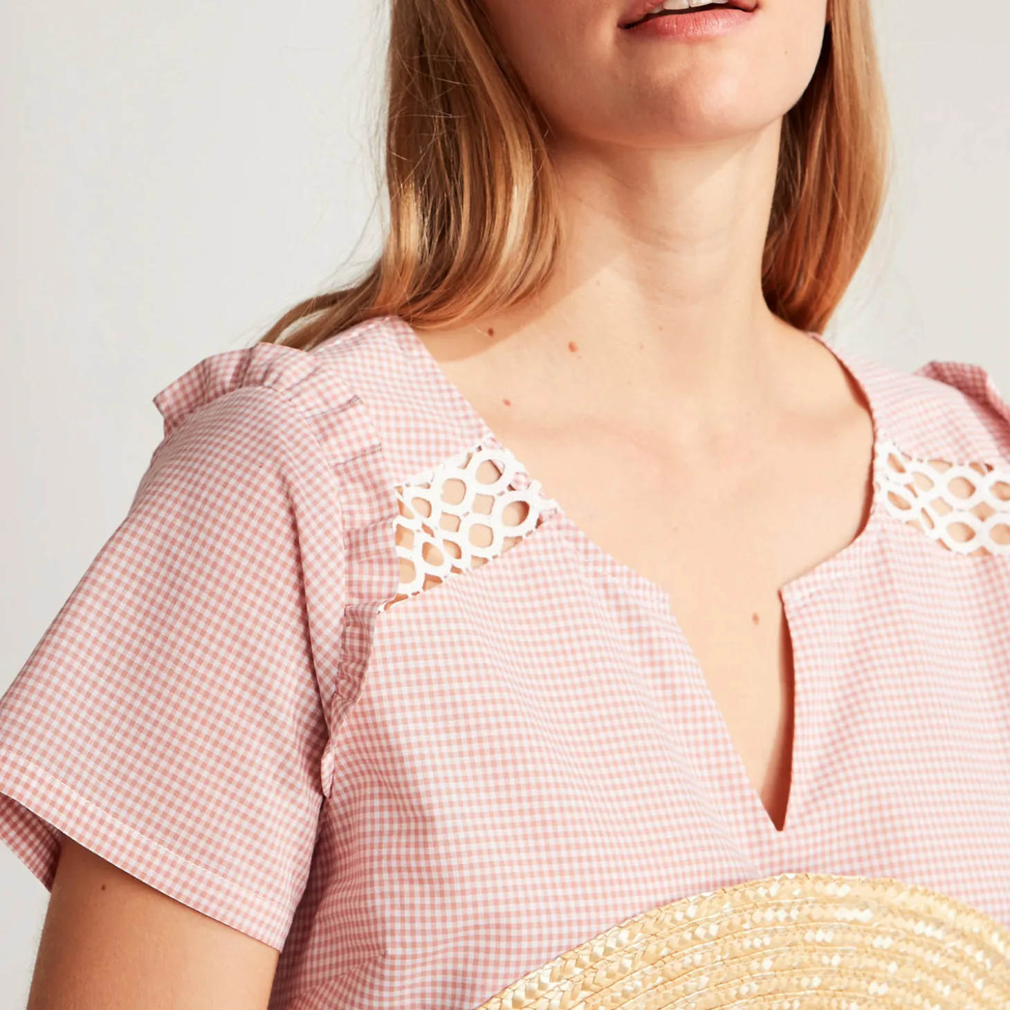 Chemise De Nuit Courte En Coton