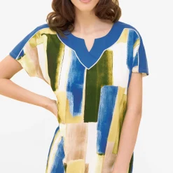 Chemise De Nuit Longue Col V En Coton