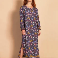 Chemise De Nuit Longue En Coton