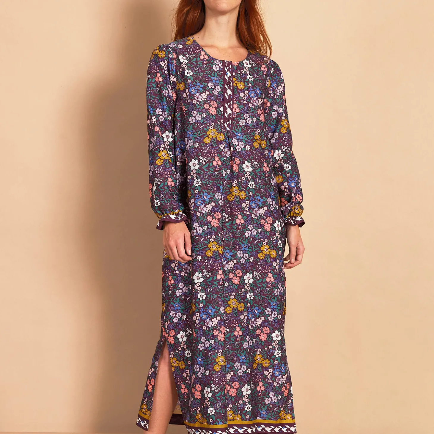 Chemise De Nuit Longue En Coton
