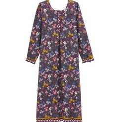 Chemise De Nuit Longue En Coton