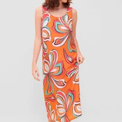 Chemise De Nuit Longue Sans Manches
