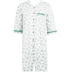 Chemise De Nuit Manches 3/4 En Coton