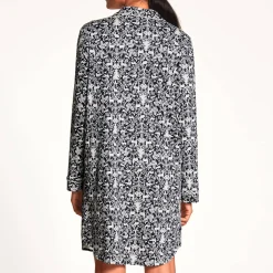 Chemise De Nuit Manches Longues En Coton