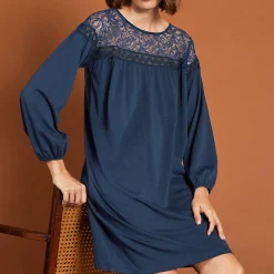 Chemise De Nuit Manches Longues