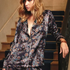 Chemise De Pyjama En Soie
