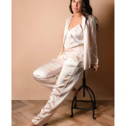 Chemise De Pyjama En Soie