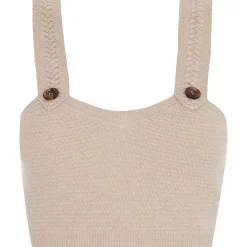 Crop Top En Laine Et Cachemire