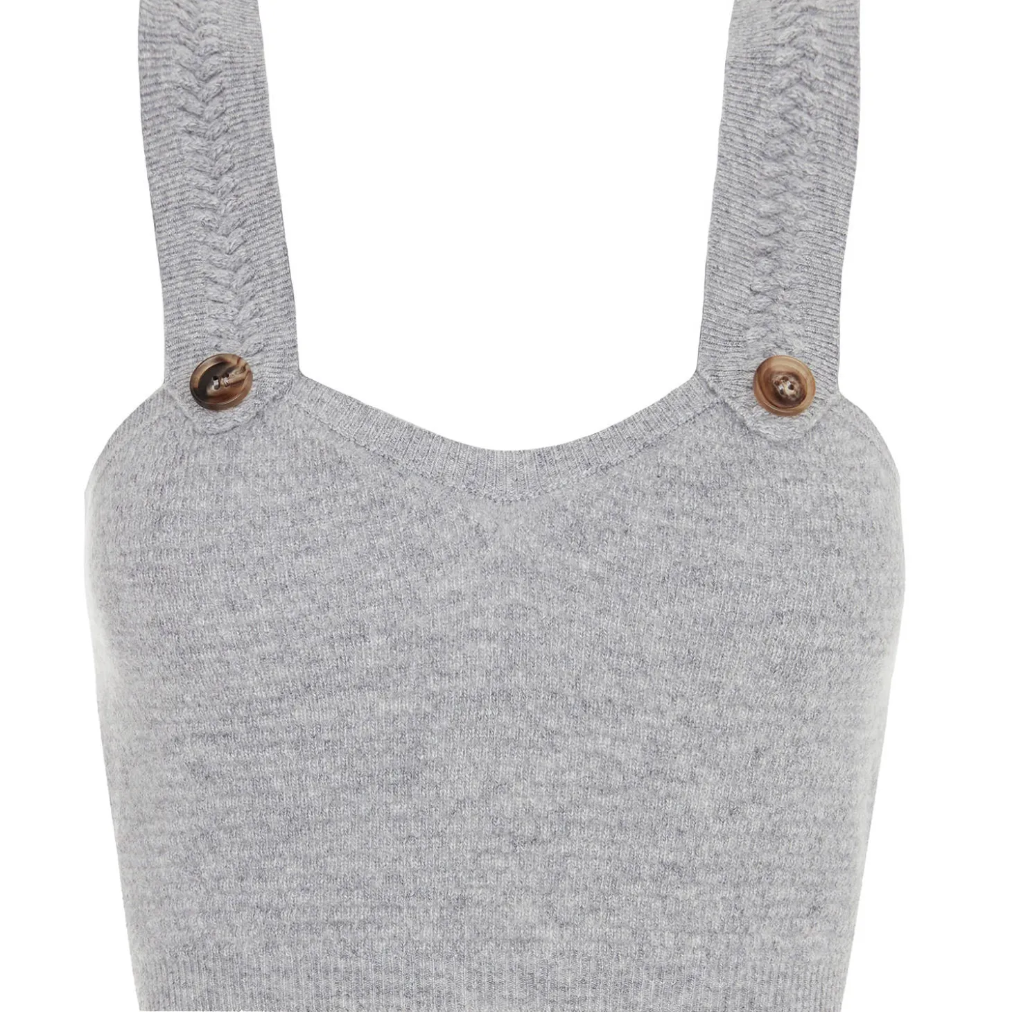 Crop Top En Laine Et Cachemire
