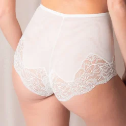 Culotte Haute En Dentelle Et Soie