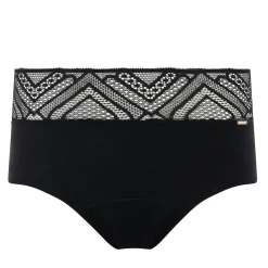 Culotte Haute Menstruelle Dentelle Zigzag