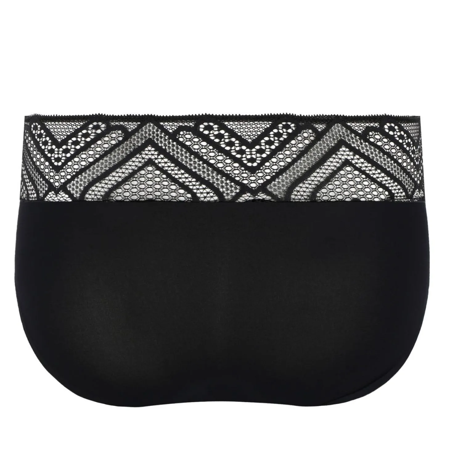 Culotte Haute Menstruelle Dentelle Zigzag