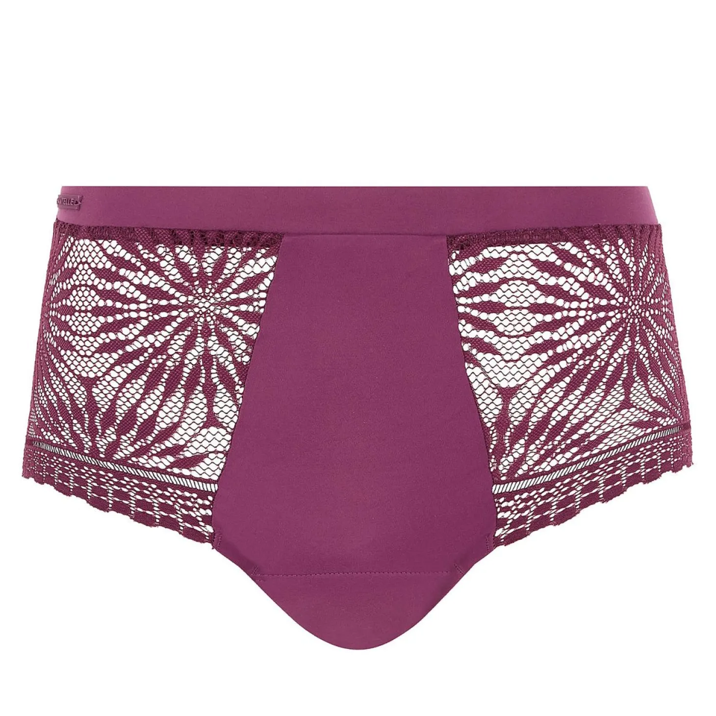 Culotte Haute Menstruelle Dentelle Graphique