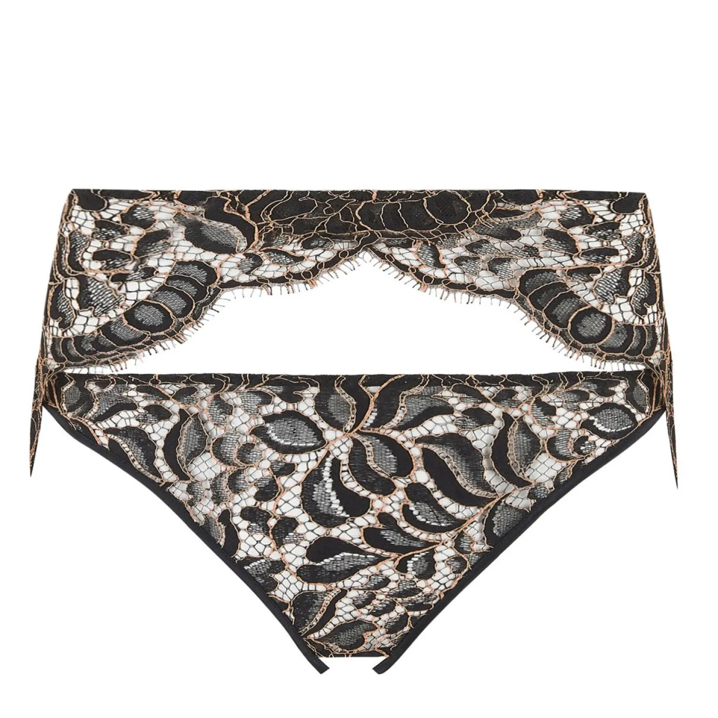 Culotte Haute Ouverte En Dentelle
