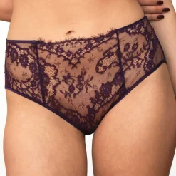 Culotte Haute Ouverte En Dentelle