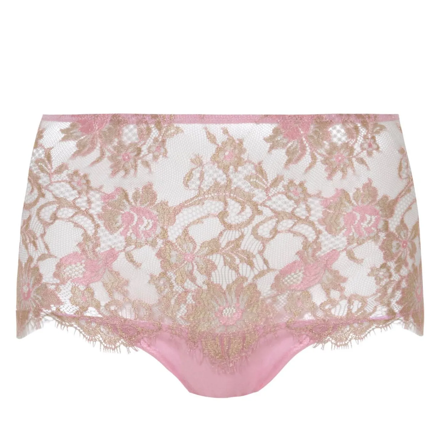 Culotte Haute Prestige En Soie Et Dentelle