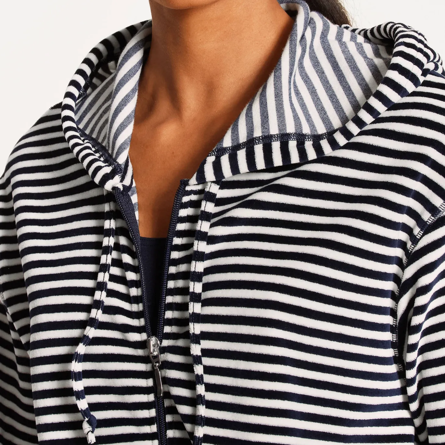 Gilet A Capuche En Coton