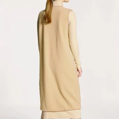 Gilet Long Sans Manches En Coton