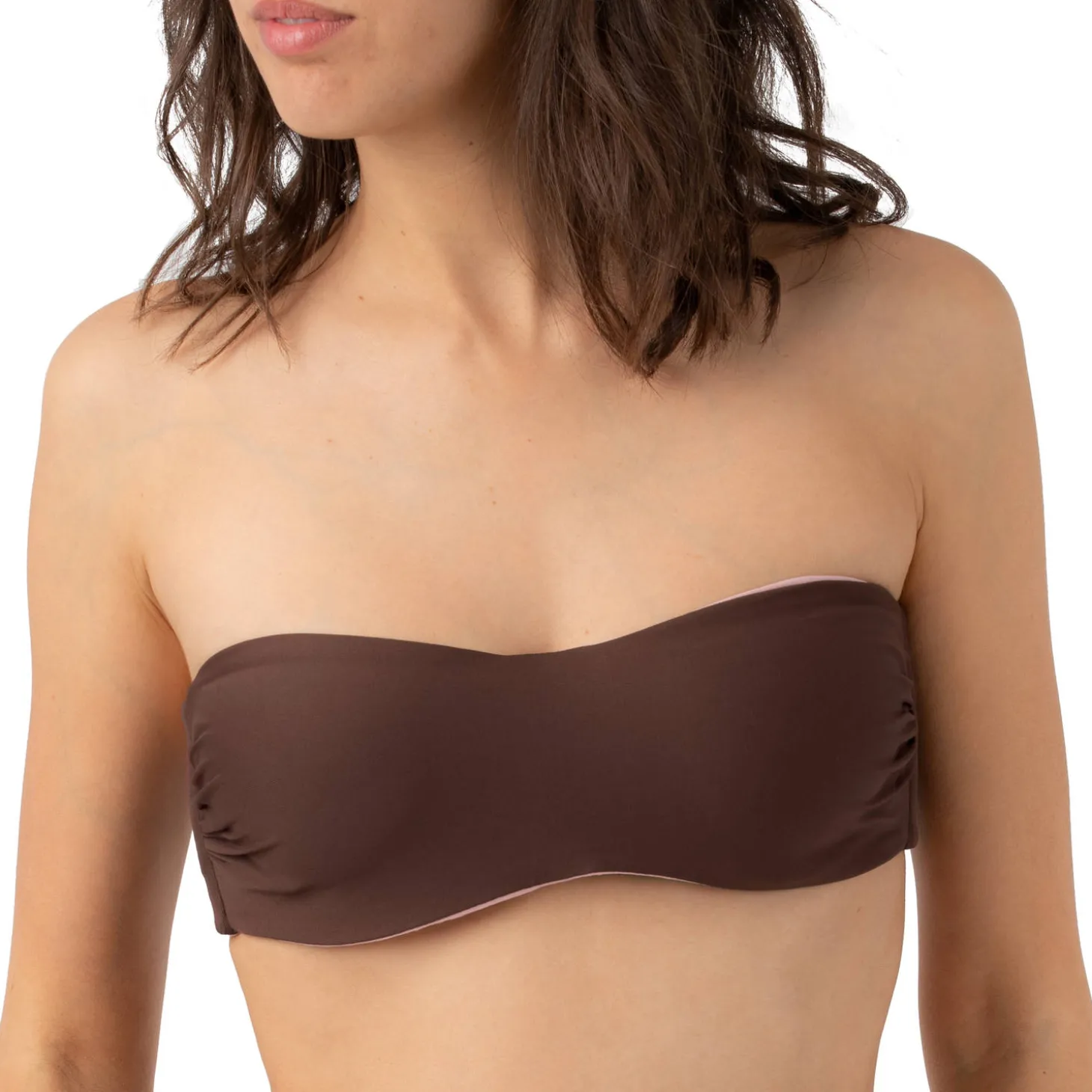 Haut De Maillot De Bain Bandeau Reversible