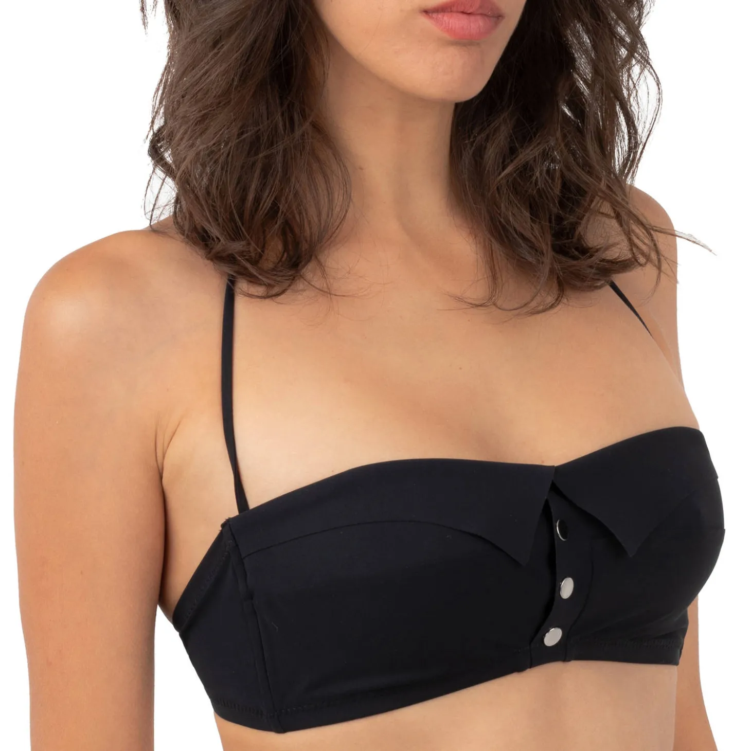 Haut De Maillot De Bain Bandeau A Col Maggy