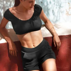 Haut De Maillot De Bain Brassière Manches Courtes Oksana