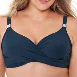 Haut De Maillot De Bain Coques Surplice Armatures