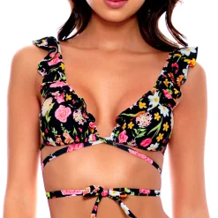 Haut De Maillot De Bain Triangle Ouverture Frontale