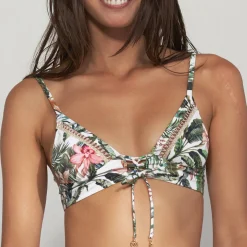 Haut De Maillot De Bain Triangle Lacets