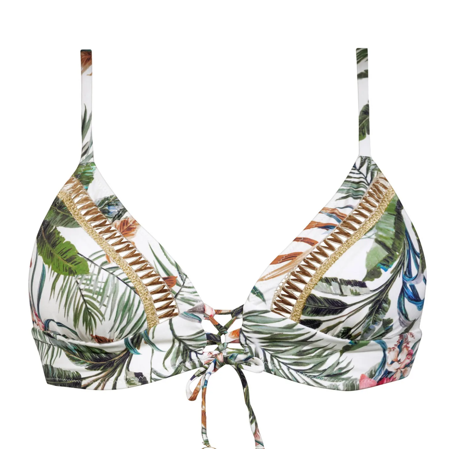 Haut De Maillot De Bain Triangle Lacets