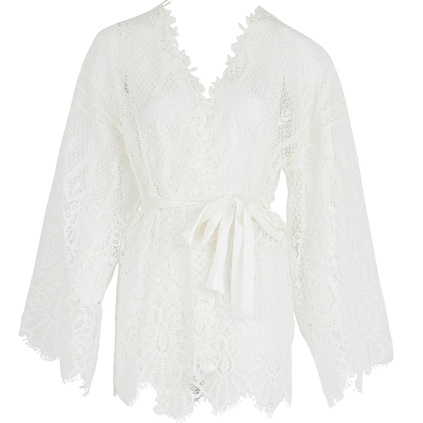Kimono Court En Dentelle