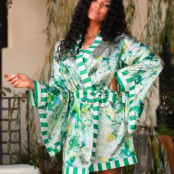 Kimono Court En Soie