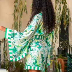 Kimono Court En Soie