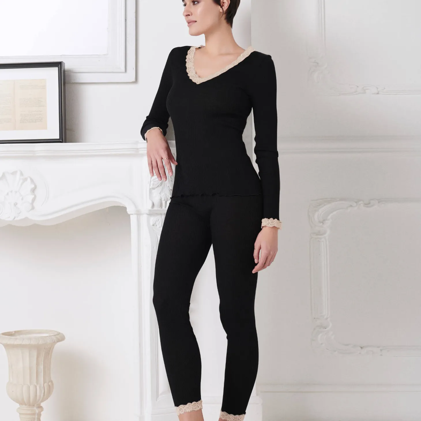Legging En Laine Et Soie