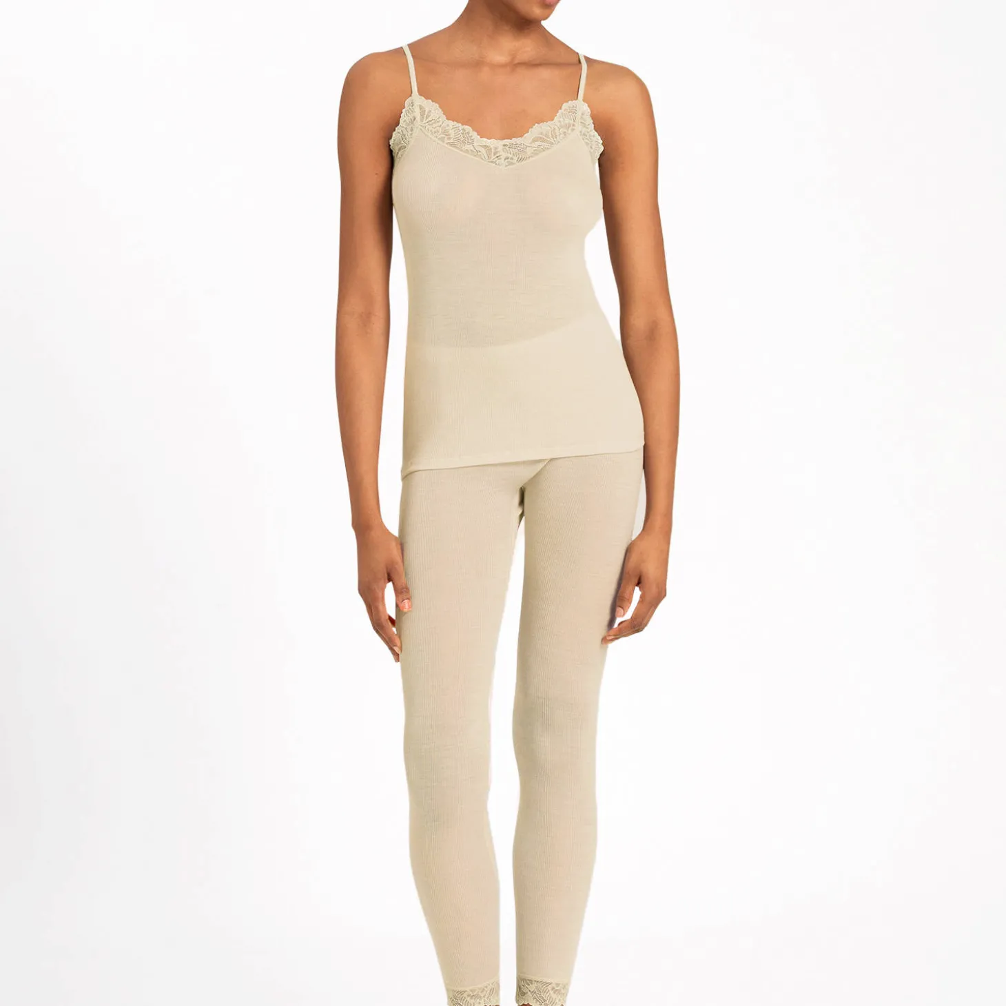 Legging En Laine Et Soie