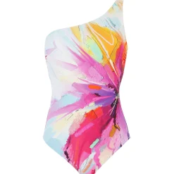 Maillot De Bain 1 Pièce Asymetrique Sans Armatures
