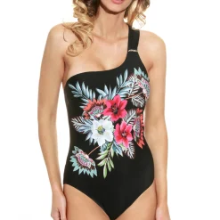 Maillot De Bain 1 Pièce Asymetrique Sans Armatures