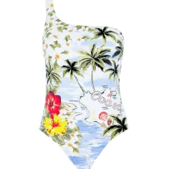 Maillot De Bain 1 Pièce Asymetrique Sans Armatures