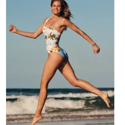 Maillot De Bain 1 Pièce Asymetrique Sans Armatures