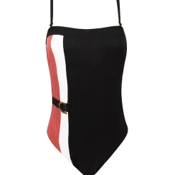 Maillot De Bain 1 Pièce Bustier Dos Nu Sans Armatures