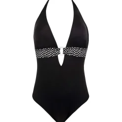 Maillot De Bain 1 Pièce Decollete Plongeant Sans Armatures