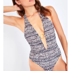 Maillot De Bain 1 Pièce Decollete Caititu Sans Armatures